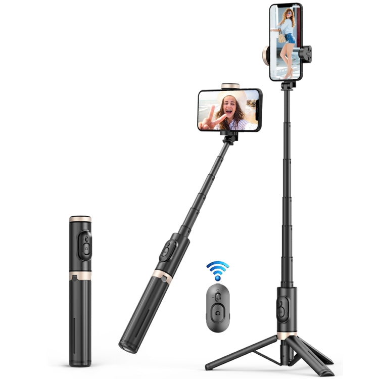 Q12 Hidden Design Reinforced Bluetooth Remote Control Tripod Selfie Stick (White) - Consumer Electronics by buy2fix | Online Shopping UK | buy2fix