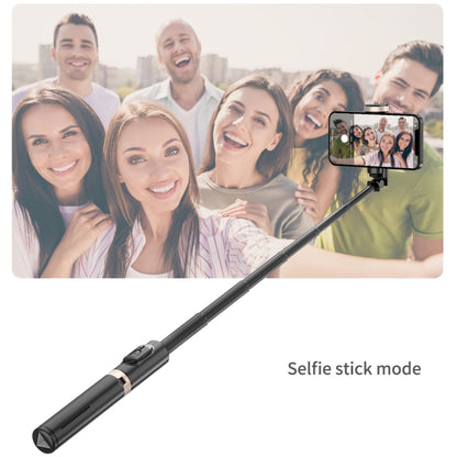 Q12 Hidden Design Reinforced Bluetooth Remote Control Tripod Selfie Stick (Black) - Consumer Electronics by buy2fix | Online Shopping UK | buy2fix