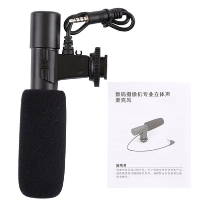 MIC-02 30-18000Hz Rate Sound Clear Stereo Microphone for Smartphone, Cable Length: 28cm - Consumer Electronics by buy2fix | Online Shopping UK | buy2fix