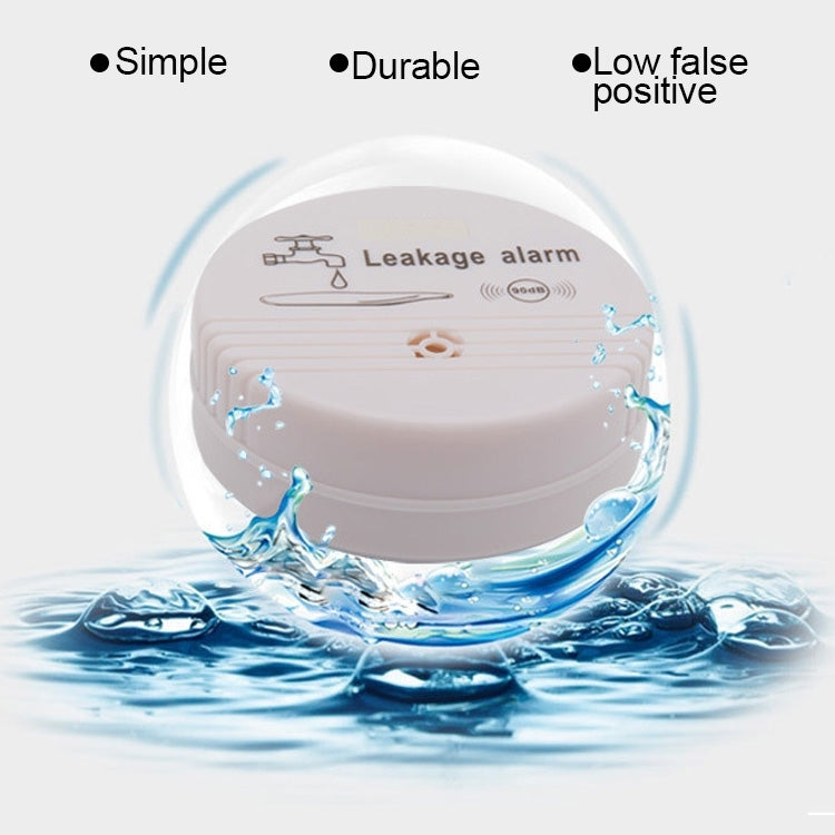 360 Degrees Water Leak Detector Sensor 85dB Volume Water Leakage Alarm for Home Kitchen, Toilet, Floor - Security by buy2fix | Online Shopping UK | buy2fix