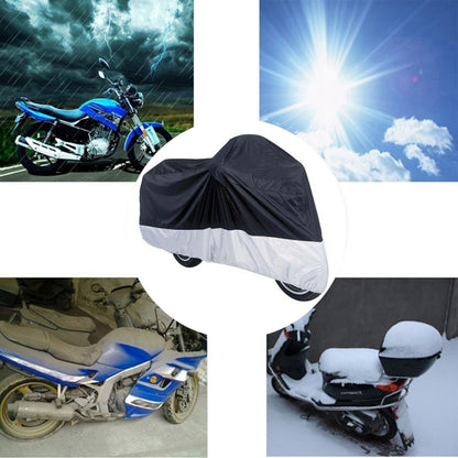 210D Oxford Cloth Motorcycle Electric Car Rainproof Dust-proof Cover, Size: XXL (Silver) - Raincoat by buy2fix | Online Shopping UK | buy2fix