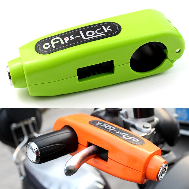 Motorcycle Electric Car Aluminum AlloyThrottle Anti-theft Brake Lock(Green) - Steering Wheel Locks by buy2fix | Online Shopping UK | buy2fix