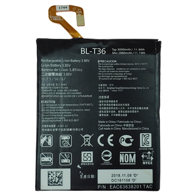 BL-T36 for LG K30 X410TK Li-ion Polymer Battery - For LG by buy2fix | Online Shopping UK | buy2fix