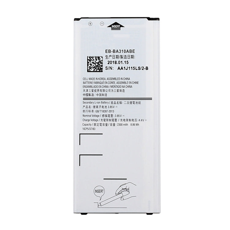 2300mAh Rechargeable Li-ion Battery EB-BA310ABE for Galaxy A3 (2016), A310F, A310F/DS, A310M, A310M/DS, A310Y - For Samsung by buy2fix | Online Shopping UK | buy2fix