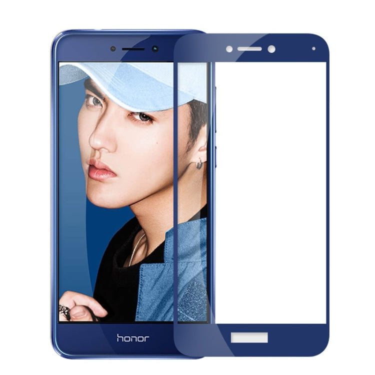 MOFI Huawei Honor 8 Youth Editon 0.3mm 9H Hardness 2.5D Explosion-proof Full Screen Tempered Glass Screen Film(Blue) - Honor Tempered Glass by MOFI | Online Shopping UK | buy2fix