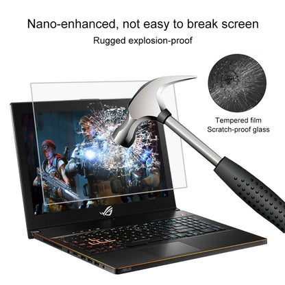 Laptop Screen HD Tempered Glass Protective Film for ASUS ROG GU501 15.6 inch -  by buy2fix | Online Shopping UK | buy2fix