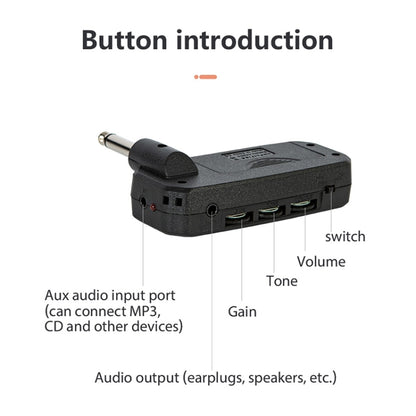 JOYO JA-03 Acoustic Guitar Mini Portable Electric Guitar Effector - Guitar Tuner by JOYO | Online Shopping UK | buy2fix