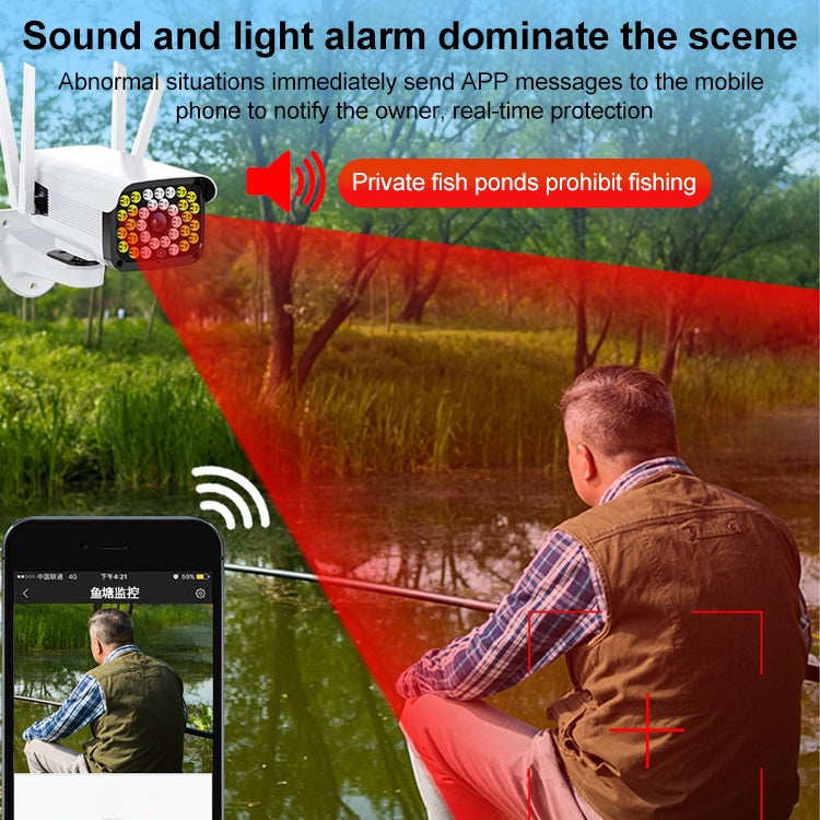 Difang DF-36Q Outdoor HD Surveillance IP Camera, Support Voice Intercom & Night Vision & Human Figure Detection & TF Card, WiFi + HD Fixed Version, US Plug - Bullet Camera by Difang | Online Shopping UK | buy2fix