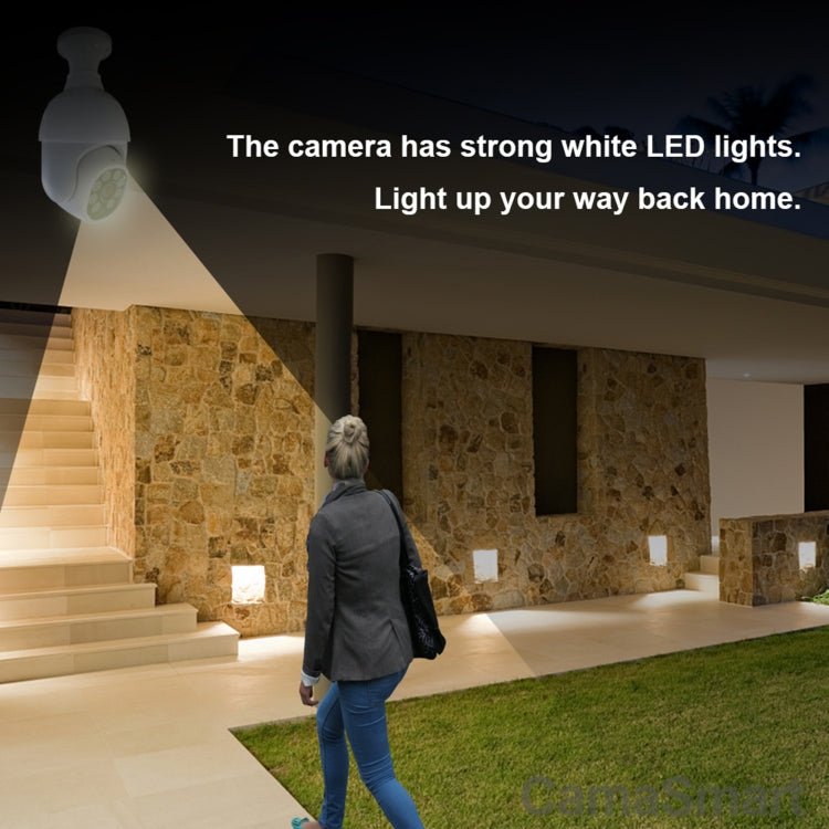 DP19 Smart WiFi HD Outdoor Network Light Bulb Camera, Support Infrared Night Vision & Motion Detection & TF Card - Security by buy2fix | Online Shopping UK | buy2fix