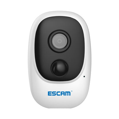 ESCAM G08 HD 1080P IP65 Waterproof PIR IP Camera without Solar Panel, Support TF Card / Night Vision / Two-way Audio (White) - Security by ESCAM | Online Shopping UK | buy2fix