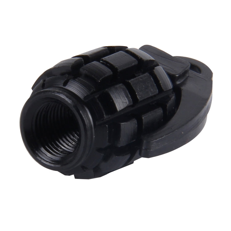 4 PCS Universal Grenade Shaped Car Tire Valve Caps(Black) - Tire Valve Caps by buy2fix | Online Shopping UK | buy2fix