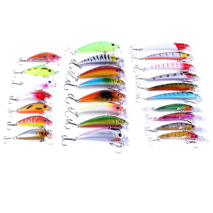 HENGJIA 26 PCS Minnow Fishing Lure Set 4 Models Fishing Tackle Plastic Hard Bait - Fishing Lures by HENGJIA | Online Shopping UK | buy2fix