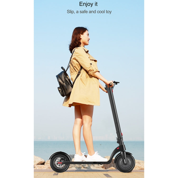 [EU Warehouse] X7 Outdoor Waterproof Foldable Off-road Scooter with 10 inch Vacuum Tires & LCD Display & LED Lights & 6.4AH Lithium Battery, Load-bearing: 20-100kg (Black) - Electric Scooters by buy2fix | Online Shopping UK | buy2fix