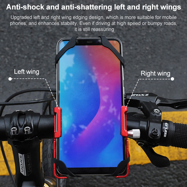 GUB P10 Aluminum Bike Phone Holder(Black Silver) - Outdoor & Sports by GUB | Online Shopping UK | buy2fix