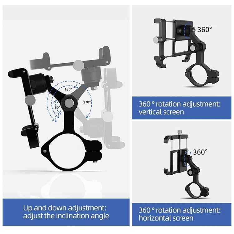 GUB Plus 11 Rotatable Bicycle Phone Holder(Black) - Outdoor & Sports by GUB | Online Shopping UK | buy2fix