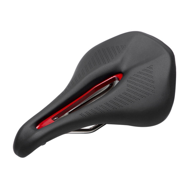 PROMEND SD-576 Nylon Fiber Triathlon Bicycle Saddle (Black Red) - Bicycle Saddle by PROMEND | Online Shopping UK | buy2fix