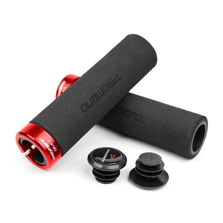 PROMEND GR-513 1 Pair Bicycle Antiskid Sweat-absorbing Sponge Grips Cover (Black Red) - Bicycle Grips by PROMEND | Online Shopping UK | buy2fix