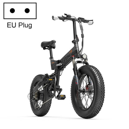 [EU Warehouse] BEZIOR XF200 1000W 48V 15AH Folding Electric Snow Bicycle with 20 inch Tires, EU Plug - Electric Bicycles by BEZIOR | Online Shopping UK | buy2fix