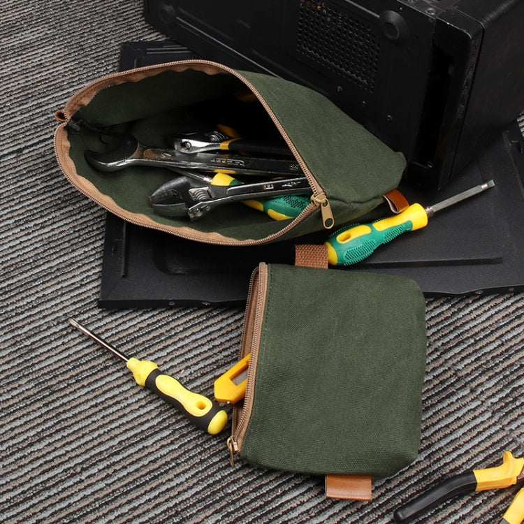 14.5 x 9 x 3cm Electrician Repair Hardware Tool Carrying Bag(Army Green) - Storage Bags & Boxes by buy2fix | Online Shopping UK | buy2fix