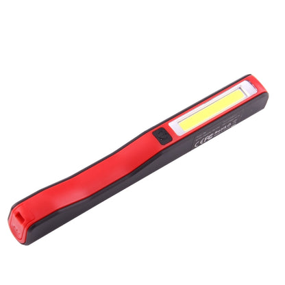 100LM High Brightness Pen Shape Work Light / Flashlight, White Light , COB LED 2-Modes with 90 Degree Rotatable Magnetic Pen Clip(Red) - LED Flashlight by buy2fix | Online Shopping UK | buy2fix