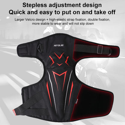 MOTOLSG 2 in 1 Knee Pads Motorcycle Bicycle Riding Warm Fleece Soft Protective Gear (Black Red) - Protective Gear by MOTOLSG | Online Shopping UK | buy2fix