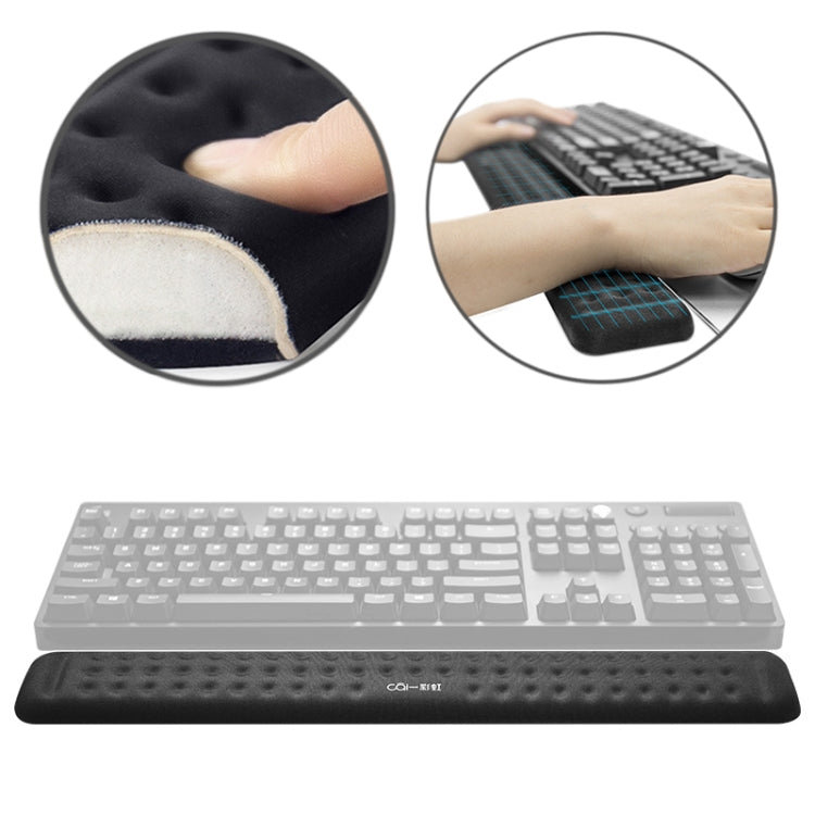 Mechanical Keyboard Wrist Rest Memory Foam Mouse Pad, Size : L (Black) - Mouse Pads by buy2fix | Online Shopping UK | buy2fix