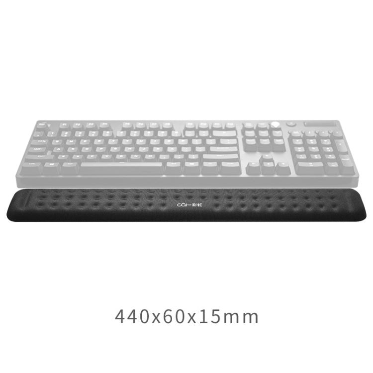 Mechanical Keyboard Wrist Rest Memory Foam Mouse Pad, Size : L (Black) - Mouse Pads by buy2fix | Online Shopping UK | buy2fix