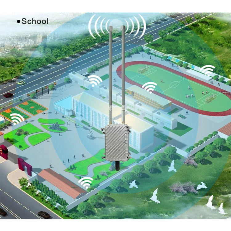 COMFAST CF-WA700 Qualcomm AR9341 300Mbps/s Outdoor Wireless Network Bridge with Dual Antenna 48V POE Adapter & AP / Router Mode, Classfication Function, 85 Devices Connecting Synchronously - Computer & Networking by COMFAST | Online Shopping UK | buy2fix