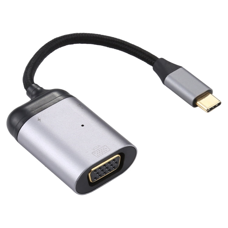 4K UHD USB-C / Type-C to VGA + PD Data Sync Adapter Cable - Computer & Networking by buy2fix | Online Shopping UK | buy2fix