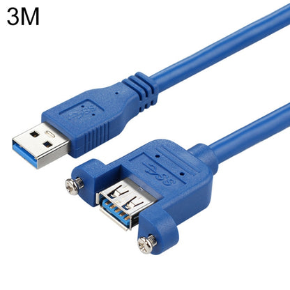 USB 3.0 Male to Female Extension Cable with Screw Nut, Cable Length: 3m - USB 3.0 by buy2fix | Online Shopping UK | buy2fix