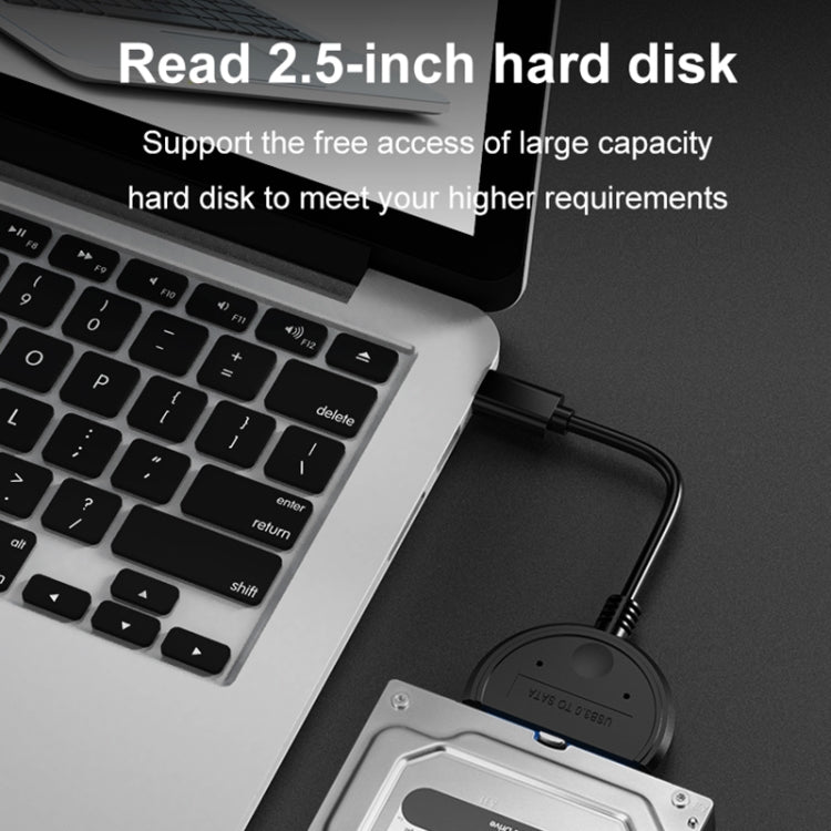 TC44 USB-C / Type-C to SATA Hard Disk Drive Converter for 2.5 inch Solid State and Mechanical Hard Drives (Black) - eSATA & SATA & IDE by buy2fix | Online Shopping UK | buy2fix