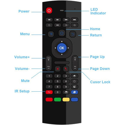 MX3 Voice Version 2.4GHz Fly Air Mouse Wireless Keyboard Remote Control with Gyroscope - MINI PC Accessories & Gadgets by buy2fix | Online Shopping UK | buy2fix