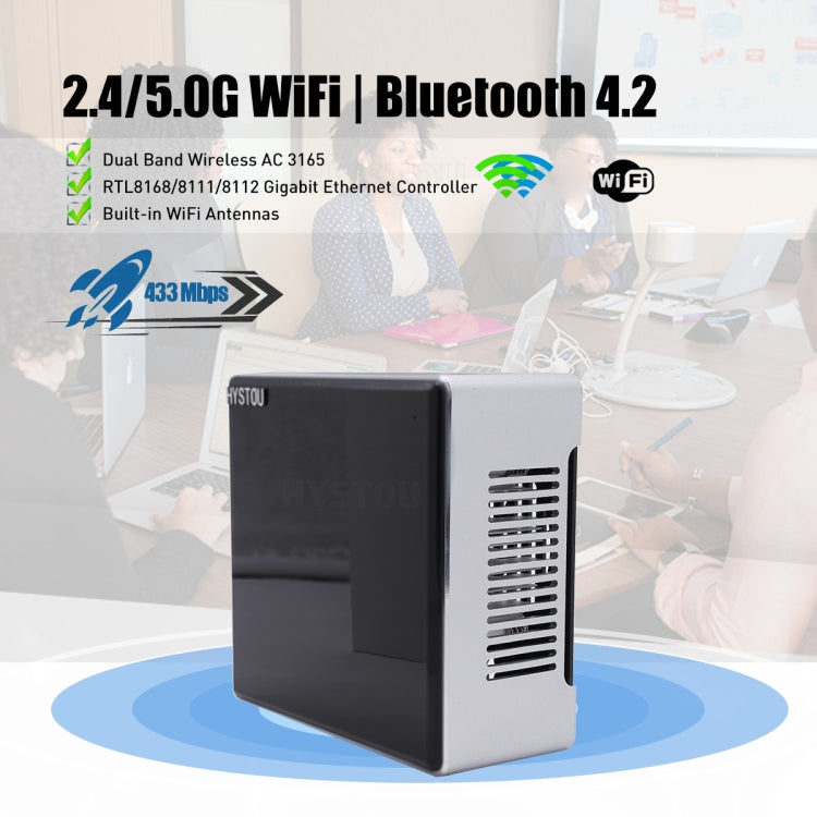 HYSTOU M5 Windows 7/8/10 / WES7/10/Linux System Mini PC, Intel Core i7-1165G7 Quad Core 8 Threads up to 4.7GHz, 16GB RAM+512GB SSD, UK Plug - Windows Mini PCs by HYSTOU | Online Shopping UK | buy2fix