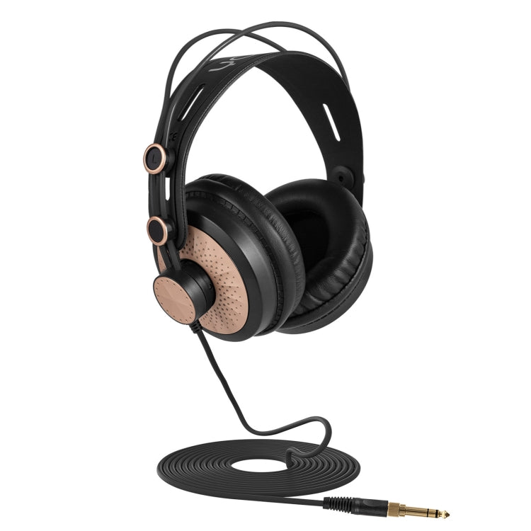 Yanmai D68 Recording Monitor Headphone (Black Gold) - Multimedia Headset by Yanmai | Online Shopping UK | buy2fix