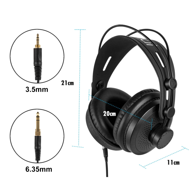 Yanmai D68 Recording Monitor Headphone (Black Gold) - Multimedia Headset by Yanmai | Online Shopping UK | buy2fix