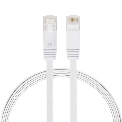 1m CAT6 Ultra-thin Flat Ethernet Network LAN Cable, Patch Lead RJ45 (White) - Lan Cable and Tools by buy2fix | Online Shopping UK | buy2fix