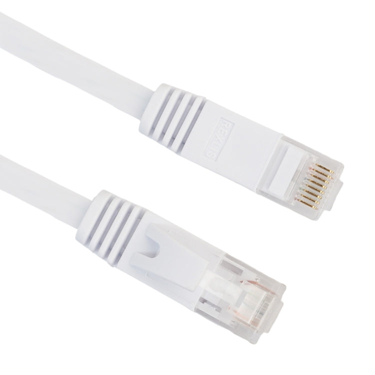 1m CAT6 Ultra-thin Flat Ethernet Network LAN Cable, Patch Lead RJ45 (White) - Lan Cable and Tools by buy2fix | Online Shopping UK | buy2fix