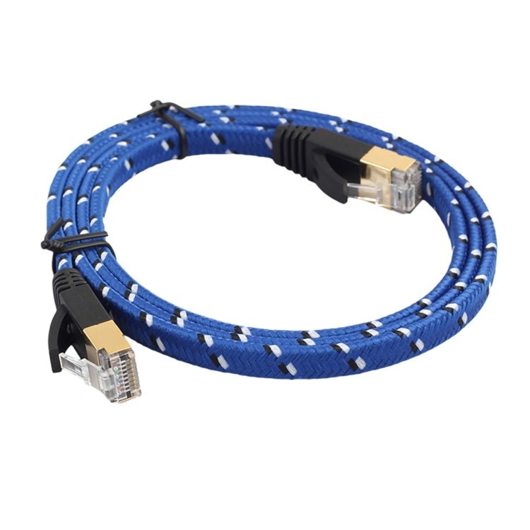 1.8m Gold Plated CAT-7 10 Gigabit Ethernet Ultra Flat Patch Cable for Modem Router LAN Network, Built with Shielded RJ45 Connector - Lan Cable and Tools by buy2fix | Online Shopping UK | buy2fix