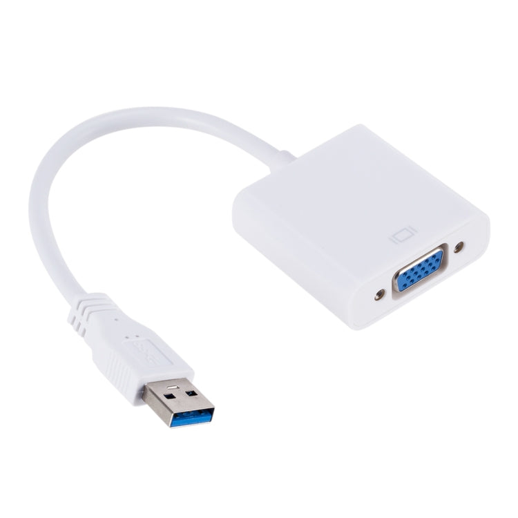 External Graphics Card Converter Cable USB3.0 to VGA, Resolution: 720P(White) - Converter by buy2fix | Online Shopping UK | buy2fix