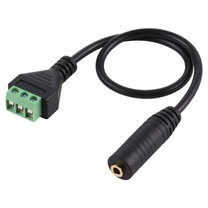 3.5mm Female to 3 Pin Pluggable Terminals Solder-free Connector Solderless Connection Adapter Cable, Length: 30cm - Consumer Electronics by buy2fix | Online Shopping UK | buy2fix