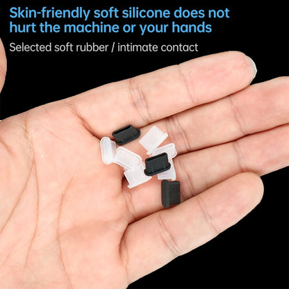 20 PCS Silicone Anti-Dust Plugs for USB-C / Type-C Port(Black) - Computer & Networking by buy2fix | Online Shopping UK | buy2fix