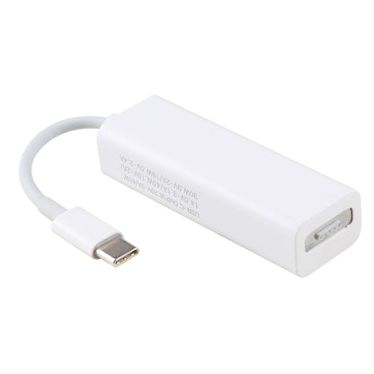 AnyWatt 5 Pin MagSafe 2 Magnetic T-Tip Female to USB-C / Type-C Male Charge Adapter Converter for MacBook Pro(White) - Apple Accessories by buy2fix | Online Shopping UK | buy2fix