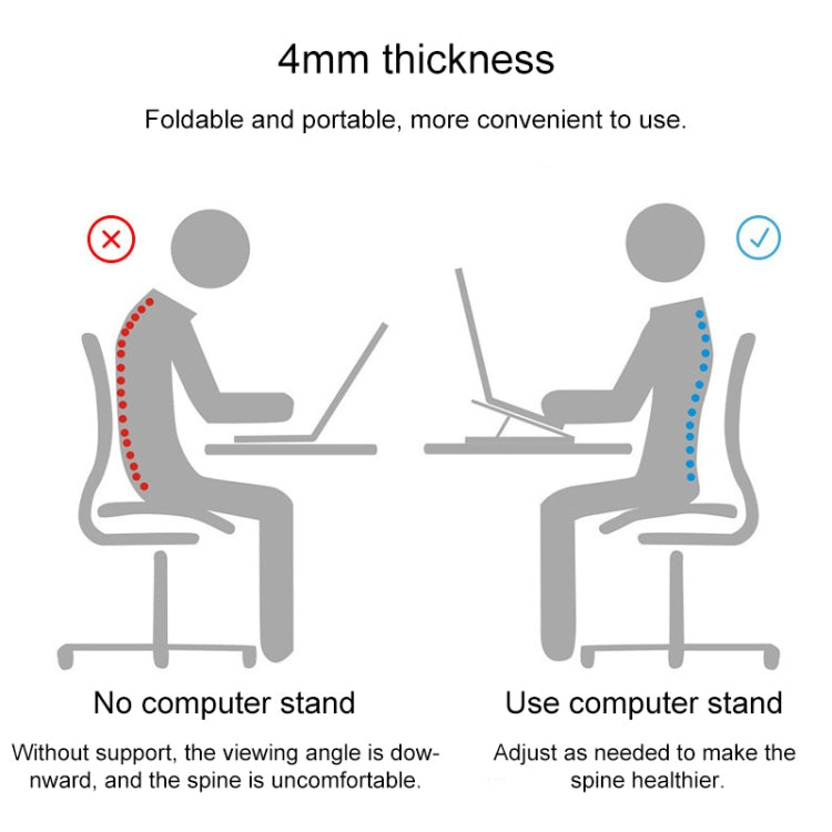 General-purpose Increased Heat Dissipation For Laptops Holder, Style: with Mobile Phone Holder(White) - Computer & Networking by buy2fix | Online Shopping UK | buy2fix