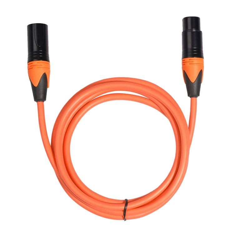 XRL Male to Female Microphone Mixer Audio Cable, Length: 1m (Orange) - Consumer Electronics by buy2fix | Online Shopping UK | buy2fix