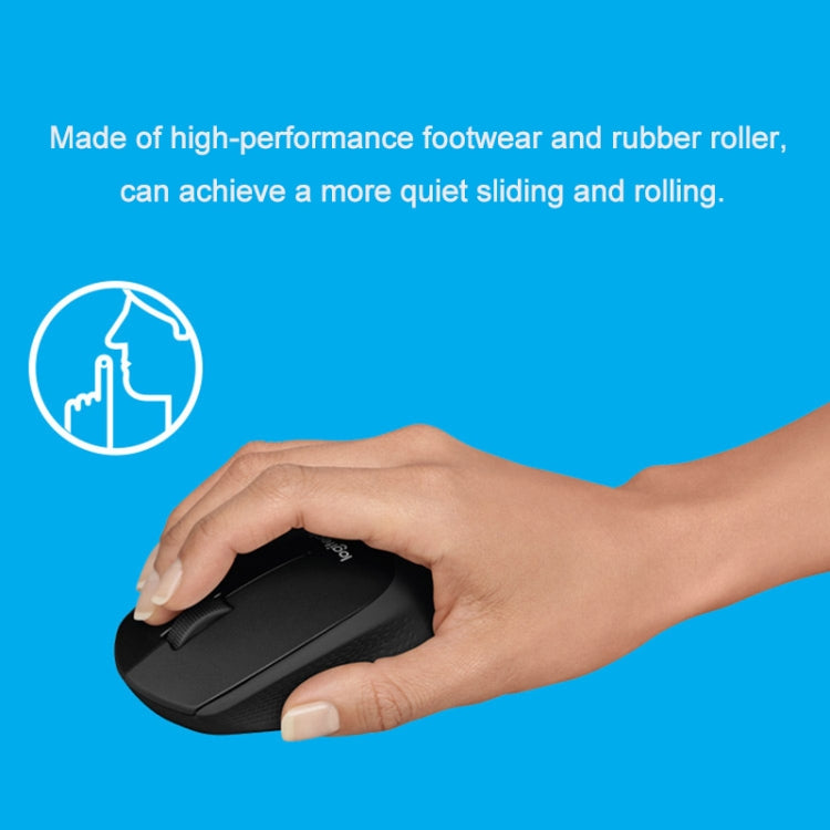 Logitech M330 Wireless Optical Mute Mouse with Micro USB Receiver (Black) - Computer & Networking by Logitech | Online Shopping UK | buy2fix