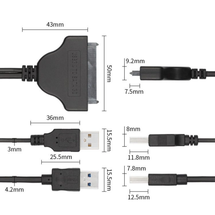 USB 3.0 to SATA 3G USB Easy Drive Cable, Cable Length: 15cm - eSATA & SATA & IDE by buy2fix | Online Shopping UK | buy2fix