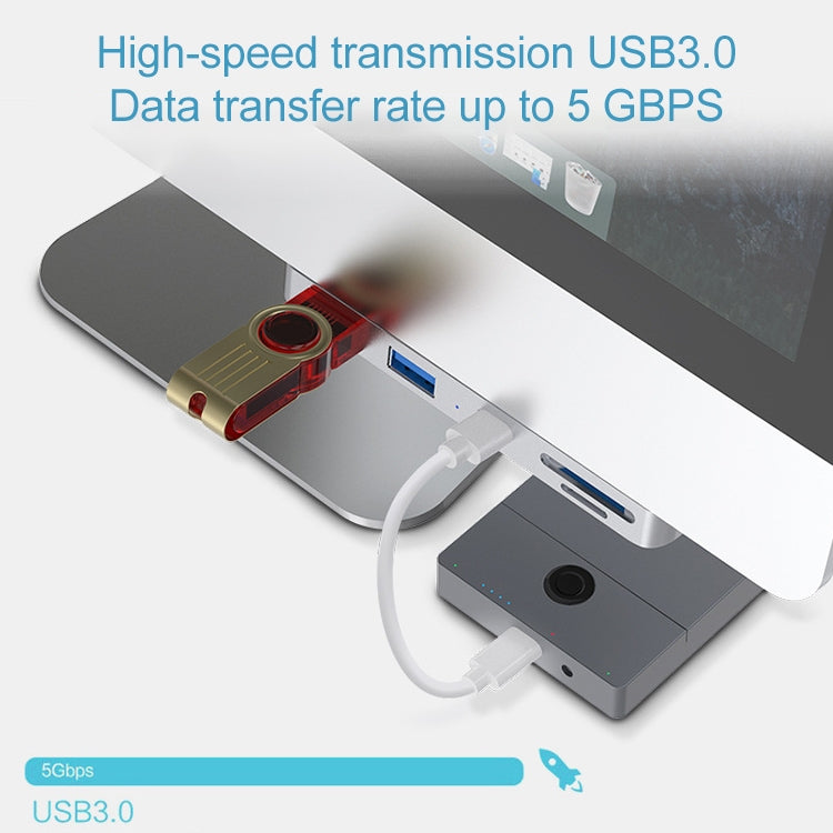 Rocketek For iMac USB3.0 x 3 + SD / TF Multi-function HUB Expansion Dock - USB HUB by ROCKETEK | Online Shopping UK | buy2fix