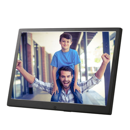 HSD1202 12.1 inch 1280x800 High Resolution Display Digital Photo Frame with Holder and Remote Control, Support SD / MMC / MS Card / USB Port, UK Plug(Black) - Consumer Electronics by buy2fix | Online Shopping UK | buy2fix