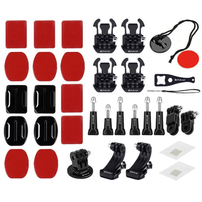 PULUZ 45 in 1 Accessories Ultimate Combo Kits (Chest Strap + Suction Cup Mount + 3-Way Pivot Arms + J-Hook Buckle + Wrist Strap + Helmet Strap + Surface Mounts + Tripod Adapter + Storage Bag + Handleb ... /3 /2 /1, DJI Osmo Action and Other Action Cameras - DJI & GoPro Accessories by PULUZ | Online Shopping UK | buy2fix