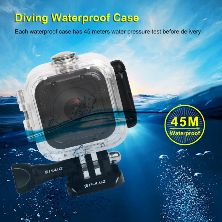 PULUZ 45m Underwater Waterproof Housing Diving Protective Case for GoPro HERO5 Session /HERO4 Session /HERO Session, with Buckle Basic Mount & Screw - Waterproof Cases by PULUZ | Online Shopping UK | buy2fix